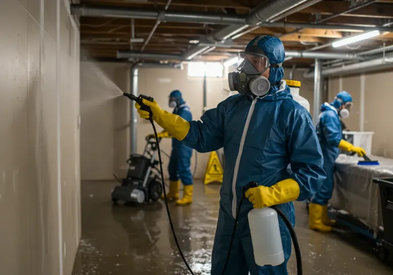 Basement Sanitization and Antimicrobial Treatment process in Alamo, NV